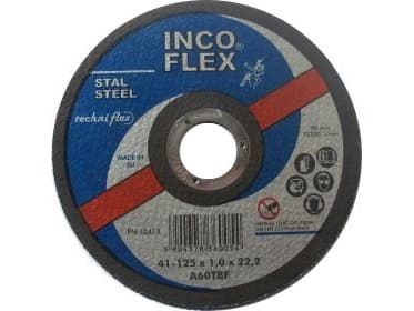 Techniflex metallskjæreskive 125 x 1,0 x 22,2 mm (T1A 125 1,0)