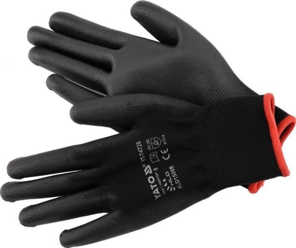 Yato belagda arbetshandskar storlek 8" (YT-74728)