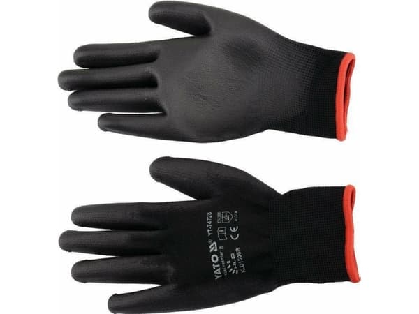 Yato belagda arbetshandskar storlek 8" (YT-74728)