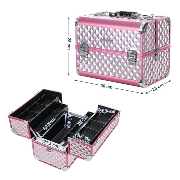 Meikkisalkku Pink 36 x 28 x 23 cm