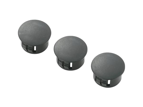 TRU COMPONENTS TC-HPR-16203 Reikätulppa Levyn paksuus (max.) 1,6 mm Polyamidi Musta 100 kpl