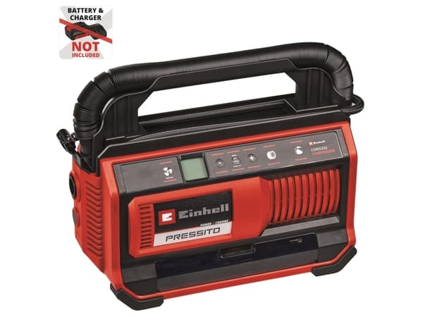 Einhell 4020420 Batteri-kompressor PRESSITO 18/25 Power X-Change 11 bar digitalt display - SOLO