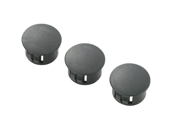 TRU COMPONENTS TC-HPR-22203 Reikätulppa Levyn paksuus (max.) 1,6 mm Polyamidi Musta 100 kpl