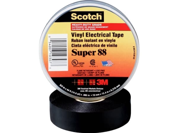 SUPER88-19X20-B Isolierband Scotch Schwarz L x B 20 m 19 mm 1 (SUPER88-19X20-B)