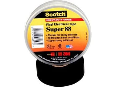 SUPER88-19X20-B Isolierband Scotch Schwarz L x B 20 m 19 mm 1 (SUPER88-19X20-B)