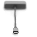 Miniatyrbild 4 av 4: Digitus DA-70827 DisplayPort / RGB / USB-C® Adapter [1x USB-C® - 2x DisplayPort hona, VGA hona] Svart Skärmad, Rund 0.2