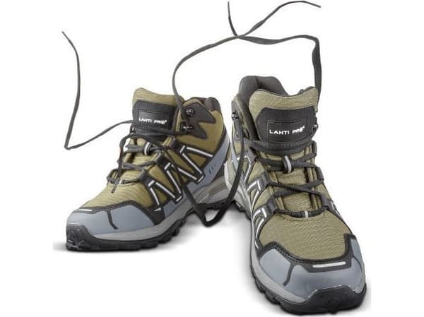 Lahti Pro ANKLE BOOTS WITHOUT LIFT KNITTING. GREEN-BROWN, O2 SRA, "46", CE, LAHTI