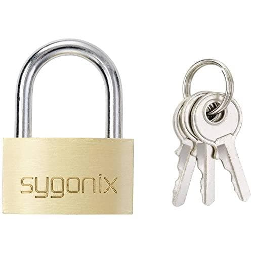 Sygonix SY-5045288 Riippulukko 29,8 mm Keyed Different Gold Yellow (SY-5045288)