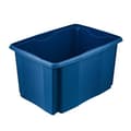 Pikkukuva 1 / 11: säilytyslaatikko "emil eco", 45 litraa, eko-sininen kääntyvä/pinottava laatikko, upotetuilla kahvoilla, valmistettu kierrätysmateriaalista, - 1 kpl (1