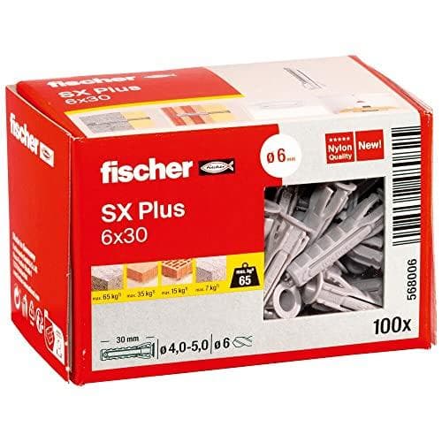 Fischer SX Plus ekspansionsanker 30 mm 6 mm 568006 100 stk. (568006)