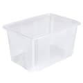 Miniatyrbillede 1 af 6: keeper "emil" opbevaringsboks, 45 liter, naturlig roterende/stablingsboks, med forsænkede greb, farve: naturlig-transparent, - 1 stk (1053600100000)