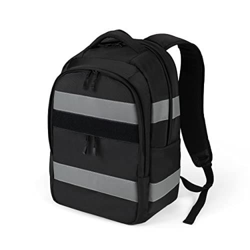 DICOTA Reflekterende - Rygsæk - 600D RPET, premium termoplastisk polyurethan (TPU) - Sort