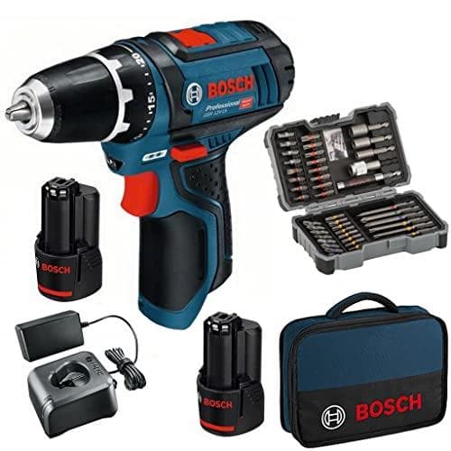 Bosch GSR Professional 12V-15 - bore-/skruetrækker - ledningsfri - 2 hastigheder 10 mm - 30 N m - 2 batterier - 12 V