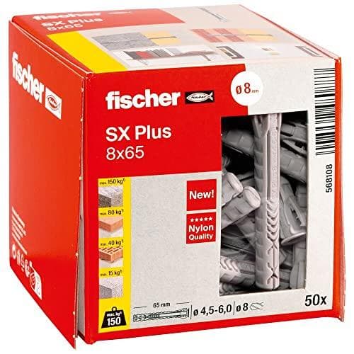 Fischer SX Plus ekspansionsanker 65 mm 8 mm 568108 50 stk. (568108)