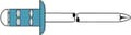 Miniatyrbillede 1 af 2: GESIPA blindnitte PolyGrip® nitteskaft dxl 3,2x11,0mm VA 75 St.GESIPA (1464830)