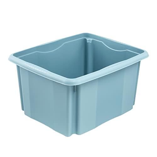 keeper opbevaringsboks "emil", 24 liter, nordisk blå materiale: PP, med forsænkede greb, - 1 stk (1018868000000)