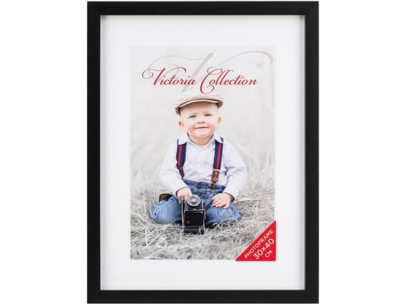 Ramka Victoria Collection Cubo photo frame 30x40, black (VF2275)