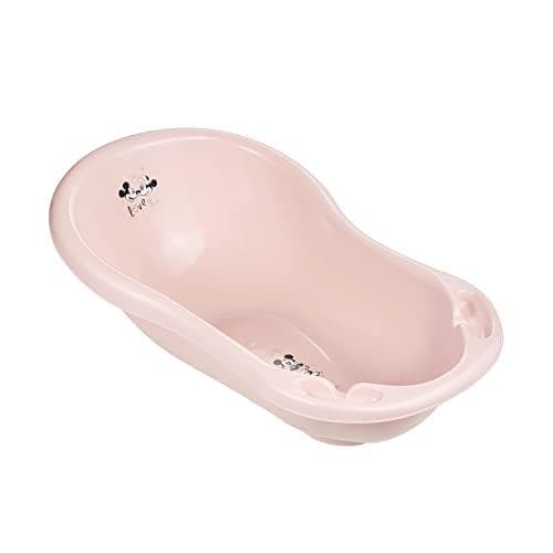 Keeper lasten vauvan kylpy "maria minnie" pistokkeella, vaaleanpunainen nordic pink, kahdella säilytyslokerolla, materiaali: PP, - 1 kpl (184235812470
