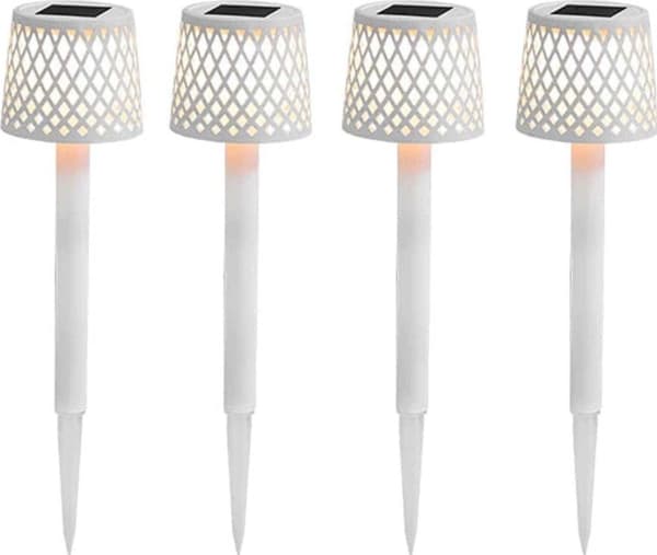 New Garden New Garden Gretita Solar Lamp Garden Spike 4 units white