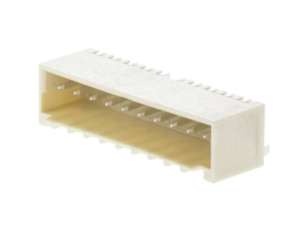 Molex Indbygningsstiftliste (standard) Samlet antal poler 5 Rastermål: 1.5 mm 874380543-1000 1000 stk Tape on Full reel -nauha täydellä kelalla