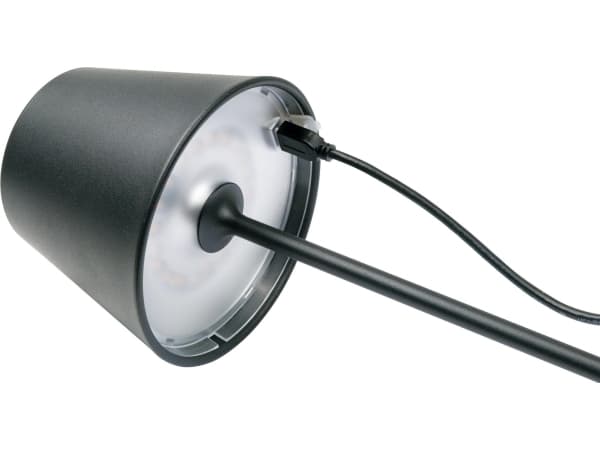 Schwaiger - Bordslampa - LED - RGB/varmt vitt ljus - 3000 K - svart