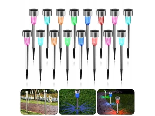 New Garden New Garden Gretita Solar Lamp Garden Spike 4 units black
