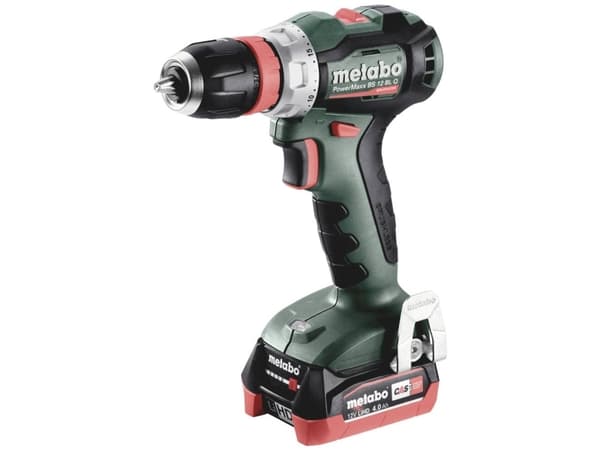 Metabo PowerMaxx BS 12 BL Q, Elektrisk skrutrekker, Pistolhåndtak, Børsteløs, Hengekrok, 1600 RPM, 450 RPM