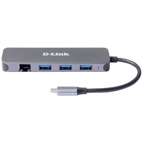 D-Link DUB-2334 5 Port USB-C® (USB 3.1) Multiport Hubb Antracit