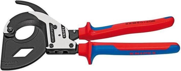 Knipex 95 32 320 Räikkäkaapelileikkuri Soveltuu (kuoritustekniikkaan) Alu- ja kuparikaapelille, yksi- ja monijohtiminen 60 mm 600 mm²