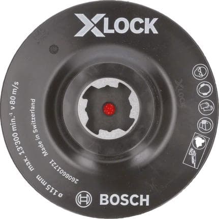 Bosch 2608601721 X-Lock rygpude med velcro - 115 mm