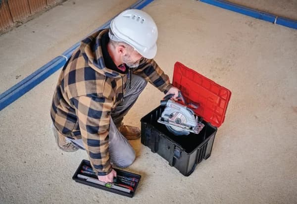 Einhell E-Case M, Hard shell-etui, 2,85 kg, Sort, Rød