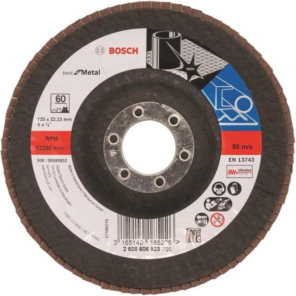 Bosch - Läppähiomalaikka 125 mm, 22,23 mm, 60