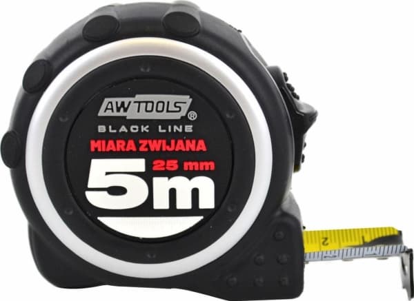 AW-Tools Awtools AWTOOLS MÅLEBÅND ABS TPR 5 m/25 mm AWBL25424