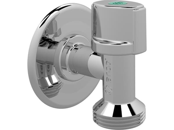 Arco angle valve L-94, washing machine, anti-limescale 1/2 M x 3/4 M, with rosette, NOVA knob made of ABS [100]