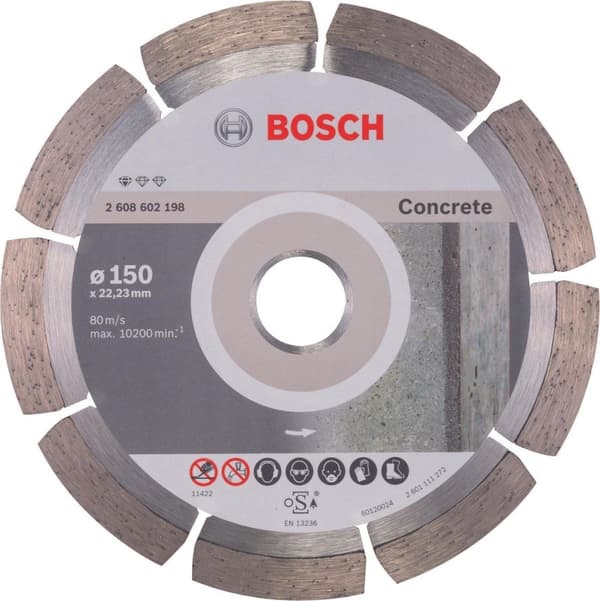 Bosch - timanttileikkuulevy, vakio betonille 150 x 22,23 x 2 x 10 mm