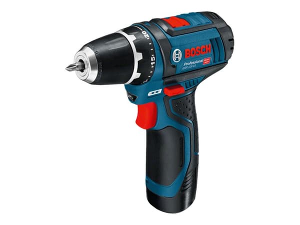 Bosch GSR 12V-15 Professional - Drill/driver - trådløs - 2 hastigheter - nøkkelfri borhylse 10 mm - 30 N·m - uten batteri - 12 V - SOLO