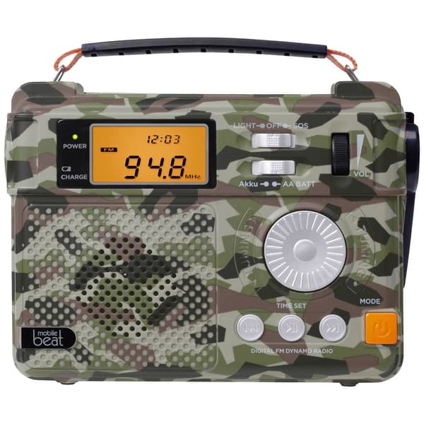 Nödradio Silva Schneider SOS 223 BT FM, AM, HF Handvev, Läslampa, uppladdningsbart