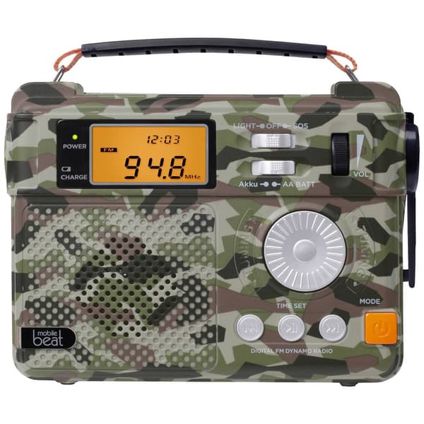 Nödradio Silva Schneider SOS 223 BT FM, AM, HF Handvev, Läslampa, uppladdningsbart