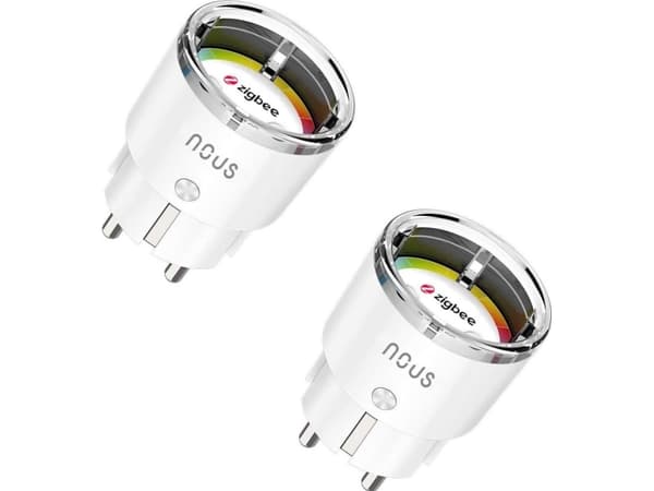 NOUS A1Z smart plug ZigBee 2-pack 15A/mätning/ZigBee 2-pack