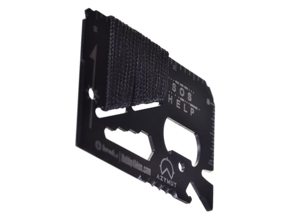 Multiverktyg AZYMUT TOOL CARD Multifunktionskort - 13 verktyg + fodral, 85/53 mm (H-O200930TC)