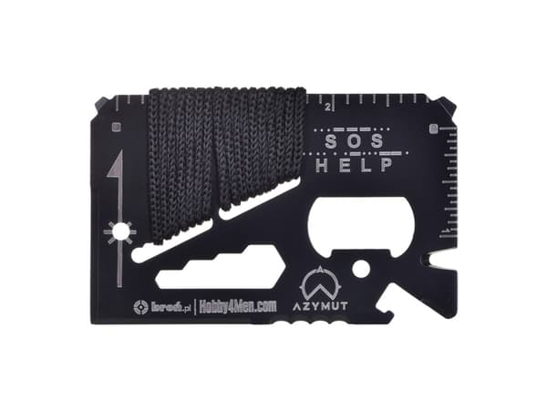 Multiverktyg AZYMUT TOOL CARD Multifunktionskort - 13 verktyg + fodral, 85/53 mm (H-O200930TC)