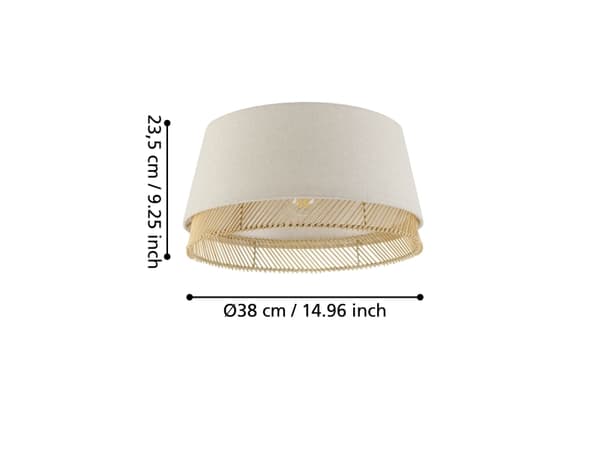 EGLO TABLEY LOFT Ø380 E27 NATUR