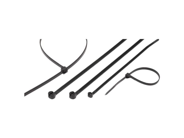 Helukabel 91062-1000 TY24MX Kabelstrips med ståltunge 140 mm 3.6 mm Med metaltap, Uv-stabiliseret 1000 stk