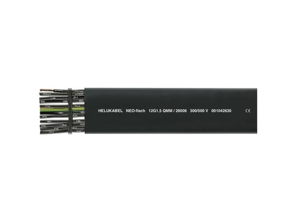 Helukabel PVC Fladkabler 4 G 1.5 mm² Sort 28001-100 100 m