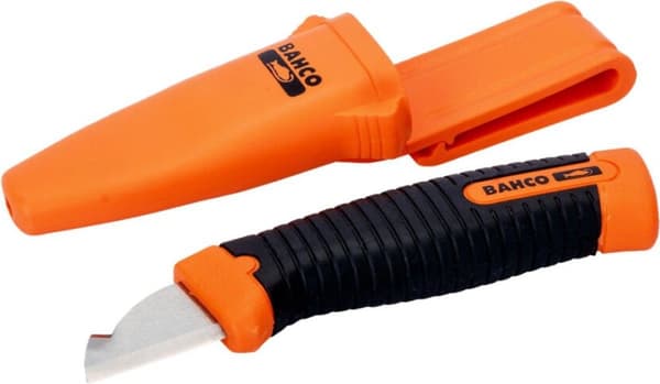 Bahco SB-2446 brukskniv, 2-komponents handtag svart/orange längd 220 mm (SB-2446)