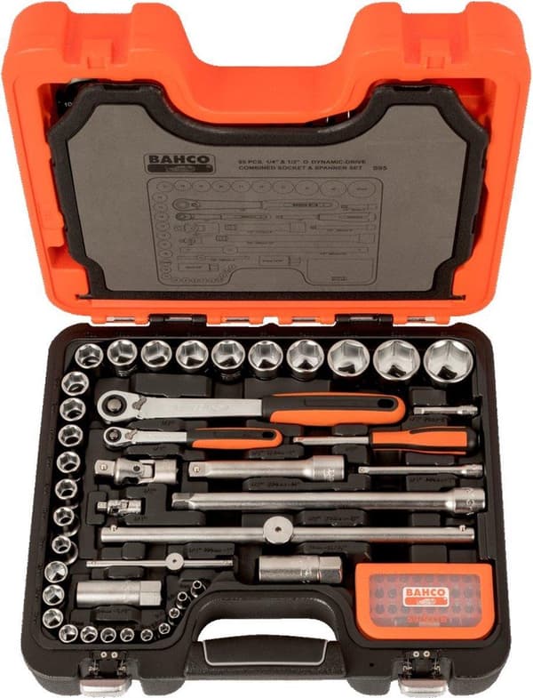 Bahco hylsyavainsarja 1/2, 1/4 95 kpl S95 (S95)