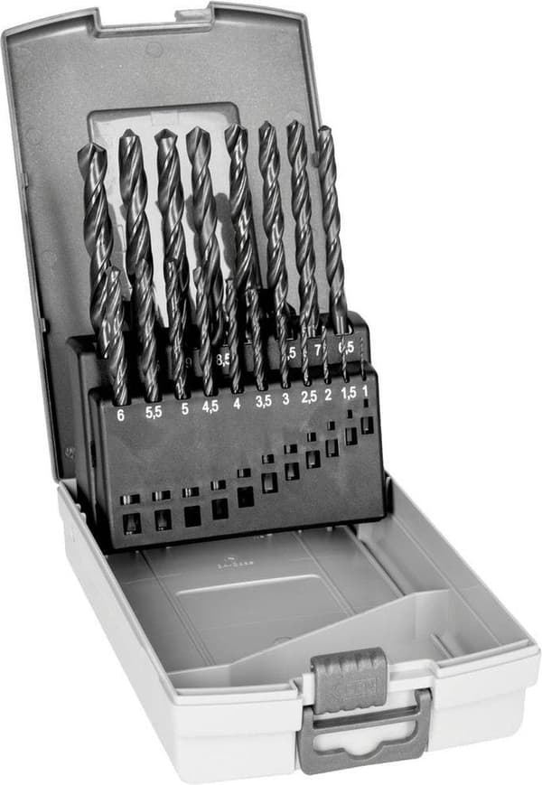 Bahco 4515-SET-19 HSS-R kierreporasarja 19 osaa 1 mm, 1,5 mm, 2 mm, 2,5 mm, 3 mm, 3,5 mm, 4 mm, 4,5 mm, 5 mm, 5,5 mm, 6 mm, 6,5 mm, 7 mm, 7,5 mm, 8 mm