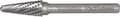 Miniatyrbillede 2 af 2: Makita B-52819 brat hårdmetal rund kegle produktdimensioner, Ø 10 mm arbejdslængde 25 mm skaftdiameter 6 mm 1 stk (B-52819)