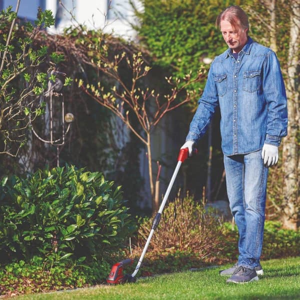 Einhell GC-CG 3.6/70 Li akkupensasleikkuri, teleskooppiset ruoholeikkurit, teleskooppipensasakset, pensassaksien jatkoputki, sis. ruoho- ja pensassaks