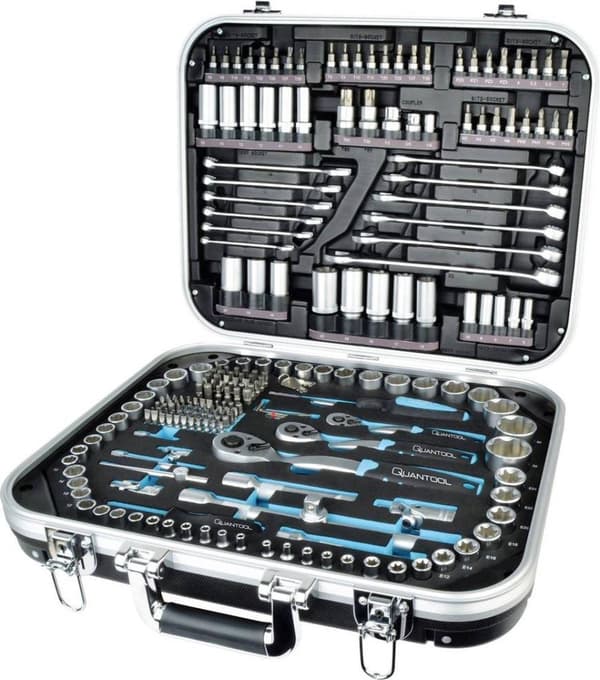 QUANTOOL hylsnyckelset 1/4" 1/2" 3/8" 226 delar Q25000 (Q25000)